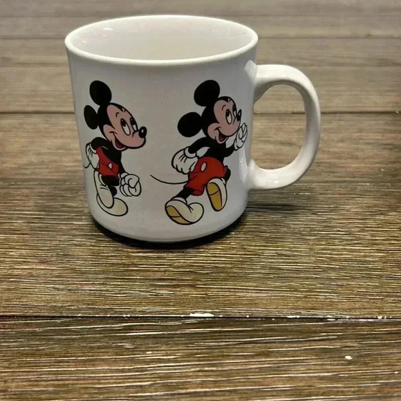 Vintage Disney Mickey Mouse Coffee Mug - animated walking Mickey 12 oz - Picture 3 of 4